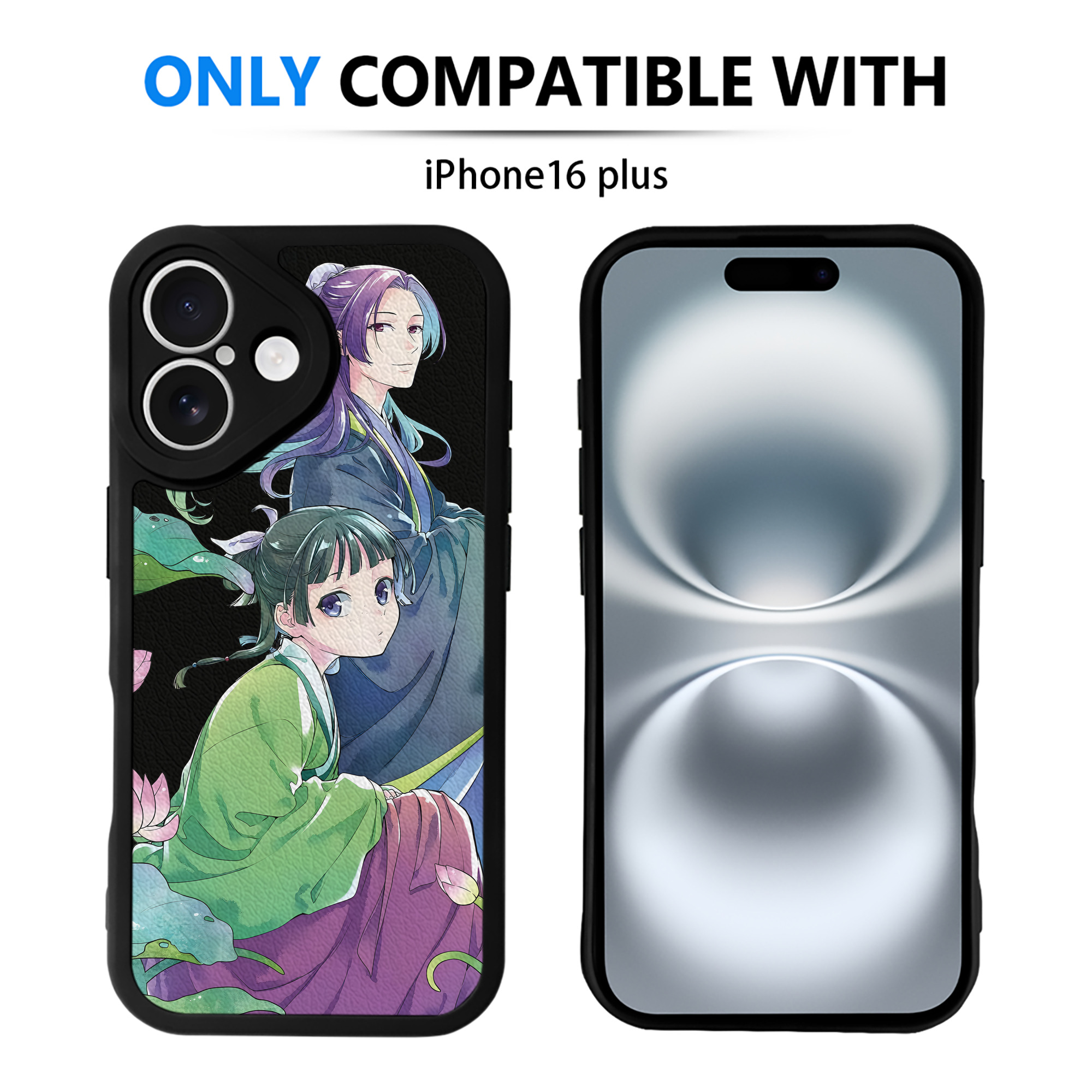 （画像用） 薬屋のひとりごと The Apothecary Diaries 【iPhone 16シリーズ対応】シリコンスマホケース（レザー調） 材質：シリコン